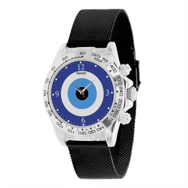 ساعت مچی عقربه ای ناکسیگو طرح چشم نظر مدل CH10117