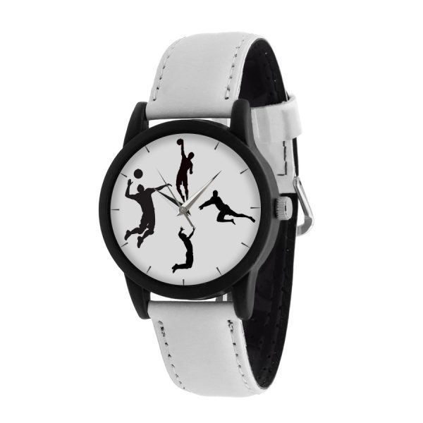 ساعت مچی عقربه ای ناکسیگو طرح والیبال مدل AB10001