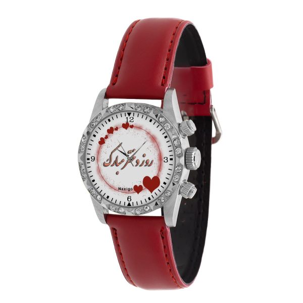 ساعت مچی عقربه ای ناکسیگو طرح روز دختر مدل EE10005