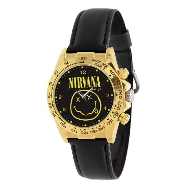 ساعت مچی عقربه ای ناکسیگو طرح نیروانا مدل DA10123