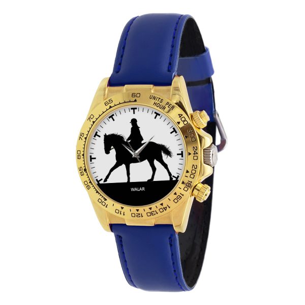 ساعت مچی عقربه ای ناکسیگو طرح اسب سواری مدل DG10050