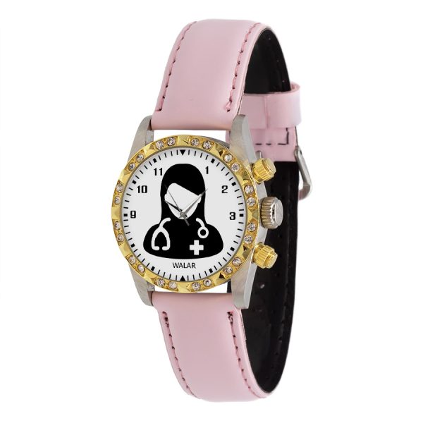 ساعت مچی عقربه ای ناکسیگو طرح پزشک مدل FC10072