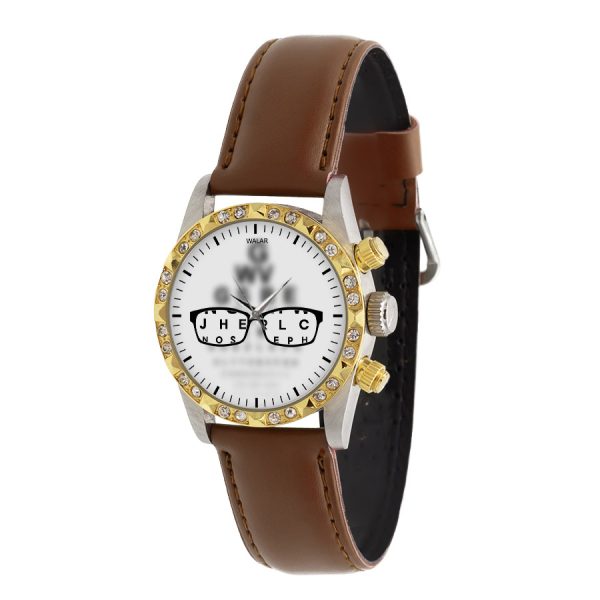 ساعت مچی عقربه ای ناکسیگو طرح چشم پزشکی مدل FD10073