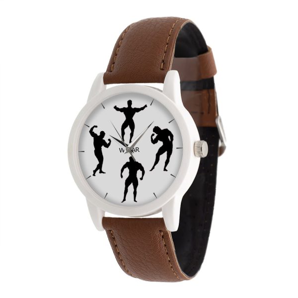 ساعت مچی عقربه ای ناکسیگو طرح بدنسازی مدل BD10020